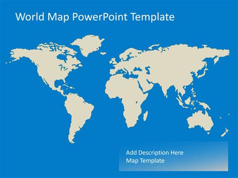 World map PowerPoint template - Slidevilla