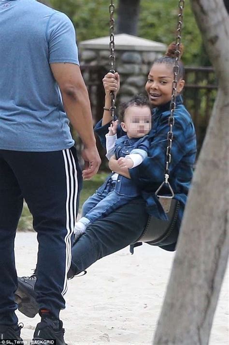 Janet Jackson sports flannel top and jeans for low-key Mother's Day | Daily Mail Online