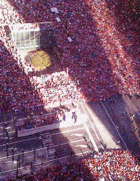 Photos of a Phillies Parade – A Sea of People All in Red