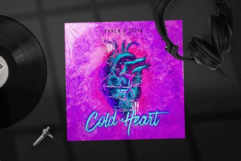 Cold Heart Album Cover Art - Photoshop PSD