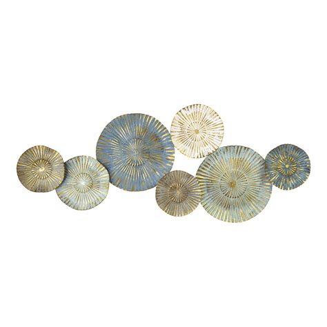 Stratton Home Decor Golden Rays Metal Plates Wall Decor - Walmart.com