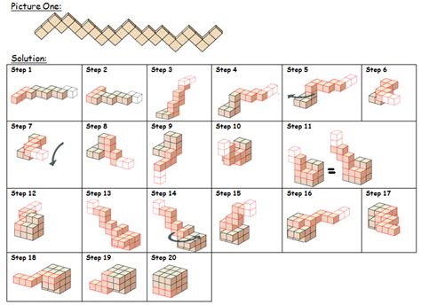 Snake Cube (orange) - Wooden Puzzle - Solve It! Think Out of the Box