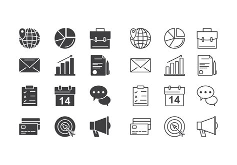 Business Icons Vector 138837 Vector Art at Vecteezy