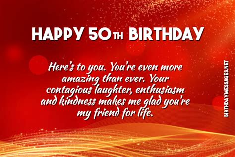 50th Birthday Wishes & Quotes - Happy 50th Birthday Messages