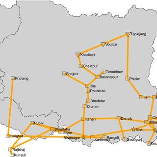 Road Network for the Eastern Developmental Region of Nepal | Download Scientific Diagram