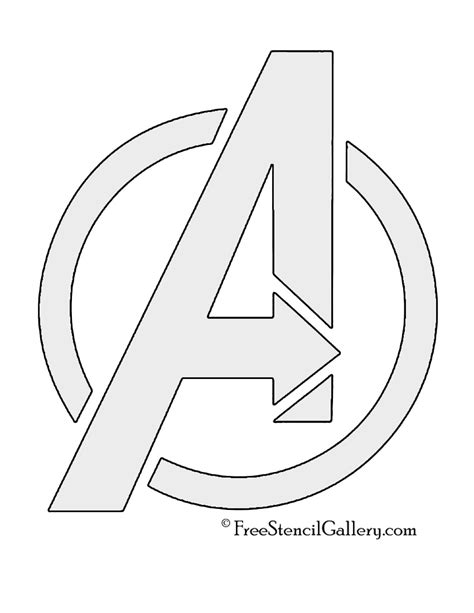 Avengers Logo Stencil | Free Stencil Gallery