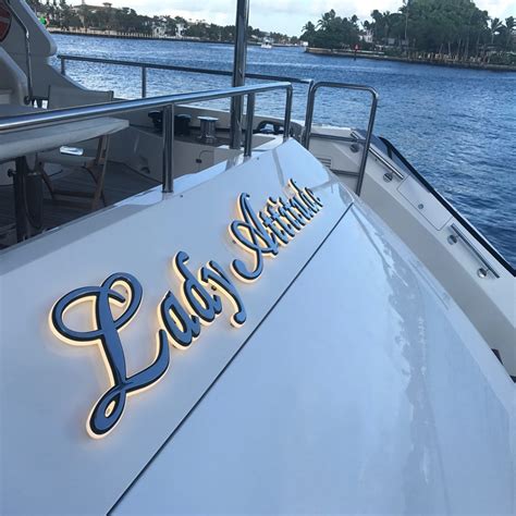 YACHT SIGNS | Custom Lettering For Yachts | Graphics & Design