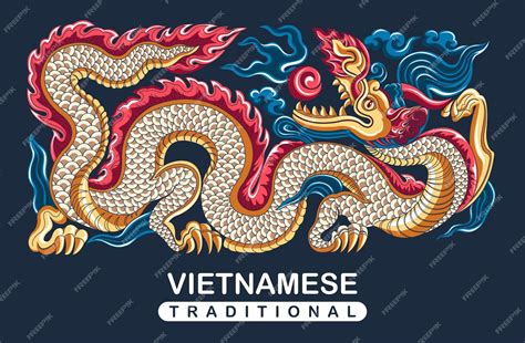 Premium Vector | Vietnamese traditional decoration, vietnamese dragon ...