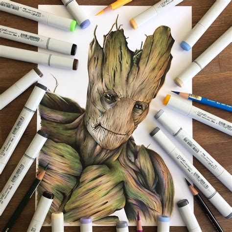 Groot Drawing at GetDrawings | Free download