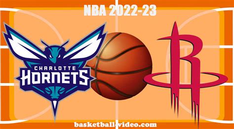 Charlotte Hornets vs Houston Rockets Jan 18, 2023 Full Game Replay NBA ...