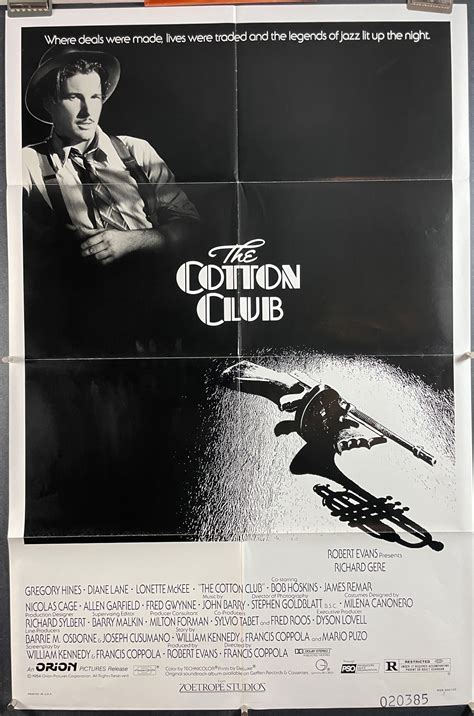 COTTON CLUB, Original Vintage Crime Drama Movie Poster - Original ...