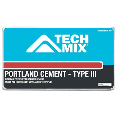 TechMix® Portland Cement – Type III - TCC Materials