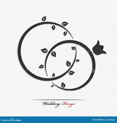 Wedding Rings Stock Vector - Image: 42293058