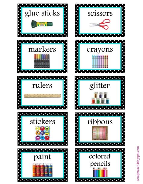 Free Printable Classroom Labels With Pictures - Free Printable