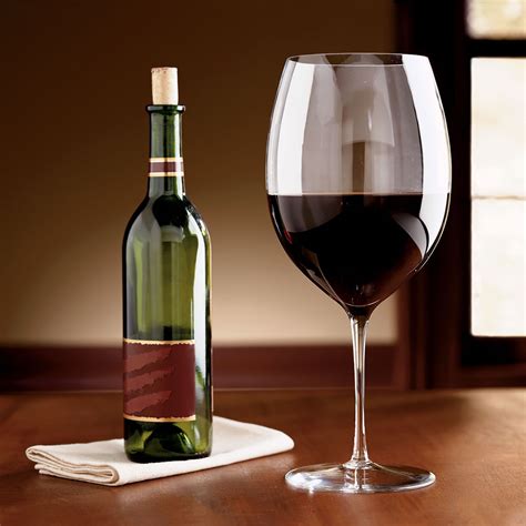 The Full Bottle Wine Glass - Hammacher Schlemmer