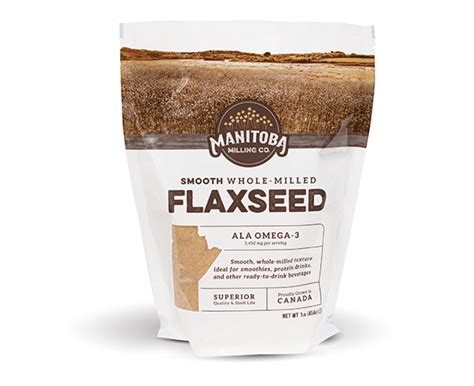 Smooth Whole Milled Flaxseed - 1 lb - Manitoba Flax Seed Milling Company