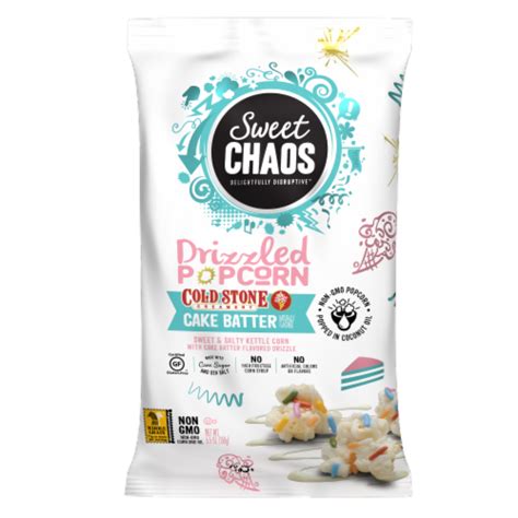 Sweet Chaos® Cold Stone Creamery Cake Batter Drizzled Popcorn, 5.5 oz - Fred Meyer