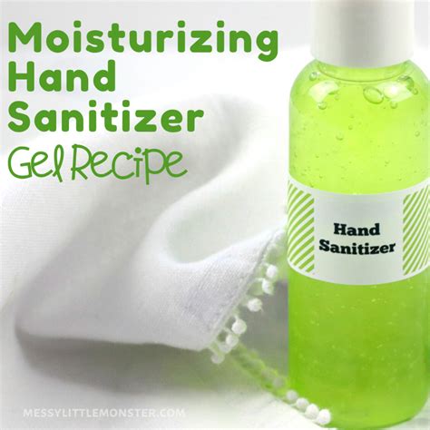 Homemade Hand Sanitizer Recipe - Messy Little Monster