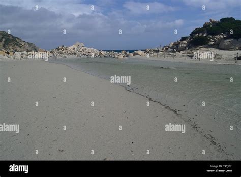 View of Punta Molentis beach Stock Photo - Alamy