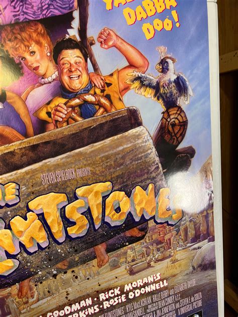 Flintstones 1994 Movie Poster VHS Video Store Authentic 27x40" John Goodman b | #4597270127