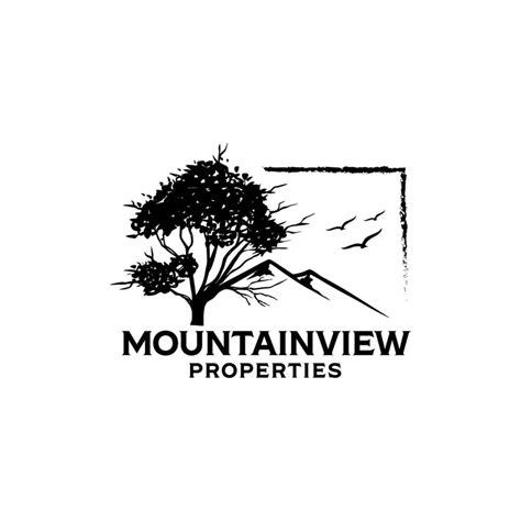 mountain view logo design template inspiration 14796800 Vector Art at Vecteezy