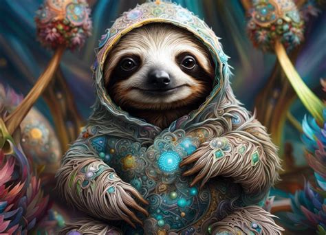 sloth magic (#329) - AI Generated Artwork - NightCafe Creator