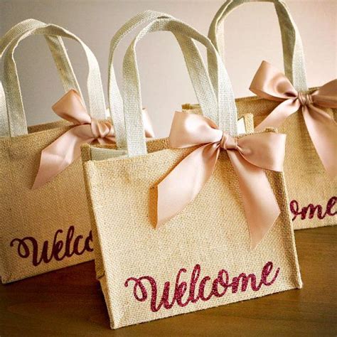 Welcome Gift Bags. Handcrafted in 2-5 Business Days. Wedding | Guest gift bags, Wedding guest ...