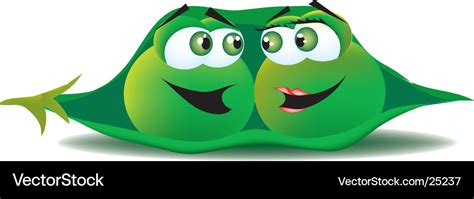 Two peas in a pod Royalty Free Vector Image - VectorStock