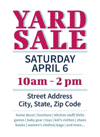 Download Yard Sale Flyers Free Templates Download This Yard - Yard Sale Flyer Template - Full ...