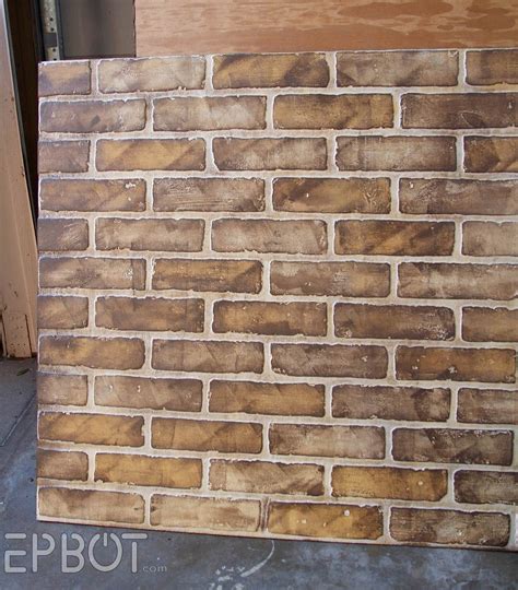 EPBOT: DIY Faux Brick Painting Tutorial | Faux brick, Exterior brick veneer, Painted brick walls