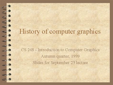 History of computer graphics