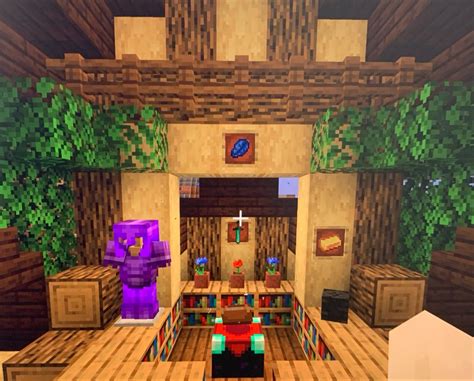 Minecraft enchanting room in the attic | Minecraft interior design ...