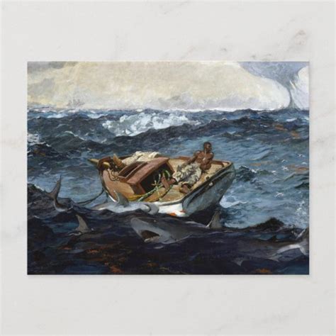 Winslow Homer The Gulf Stream Postcard | Zazzle.com