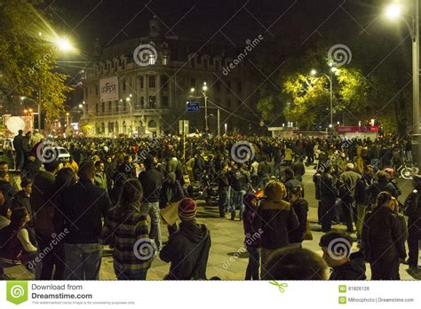 Massive Anti-corruption Protests in Bucharest Editorial Stock Photo ...