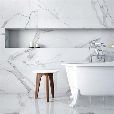 Place White Marble Effect Wall Tiles - Tiles from Tile Mountain