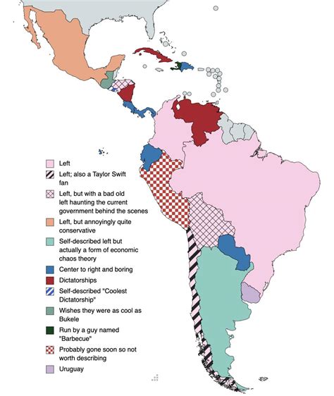 Latin American Political Map - Ebonee Magdalene