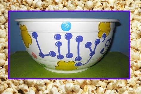 Personalized Popcorn Bowl