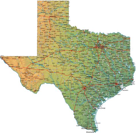 Printable Map Of The State Of Texas - Printable Maps Online