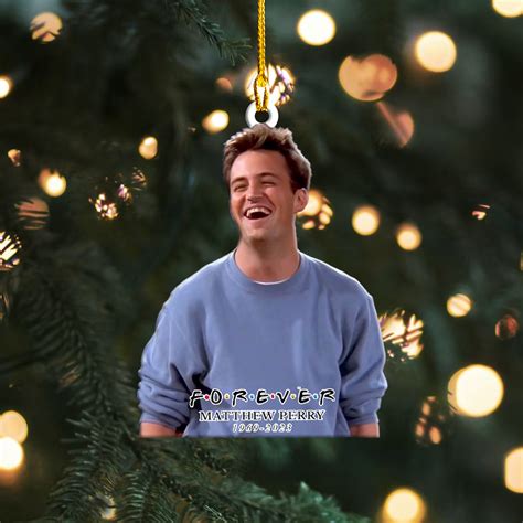 Chandler Bing Memorial Gift,RIP Matthew Perry Ornament,Friends Fan Christmas Gift sold by Antlii ...