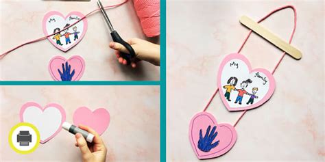 DIY Family Wall Hanging Craft For Children (teacher made)