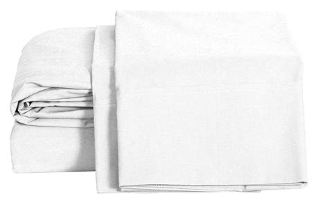 100% Cotton Percale Sheet Set, White Twin Sheet 3 Piece Set, Long-Staple 854231008607 | eBay