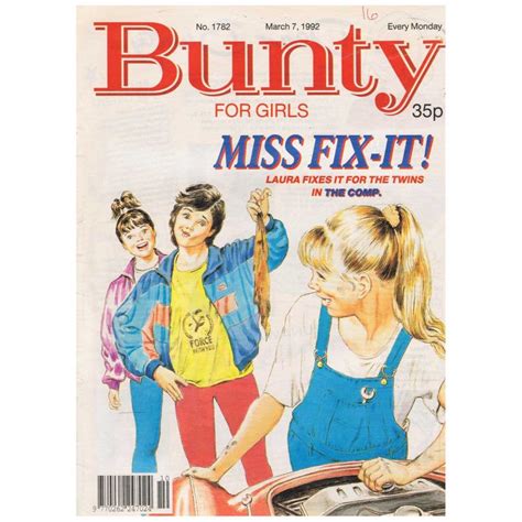 7th March 1992 - BUY NOW - Bunty comic - issue 1782 - an original comic.