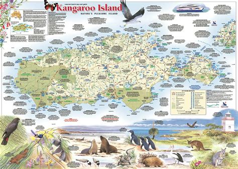 Kangaroo Island Tourist Map - Meridian Maps