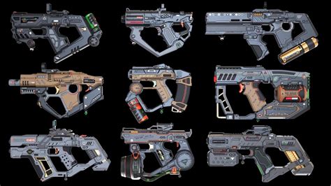 Sci-Fi Guns Set / Kitbash / Hard Surface - YouTube