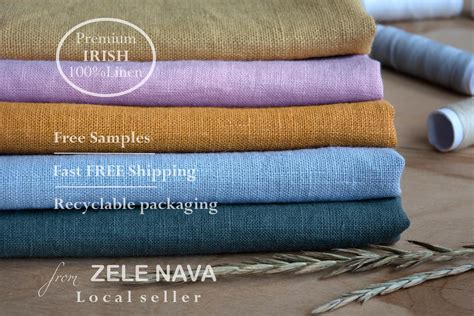 100% Linen / IRISH Linen Fabric by the Yard for Clothing / - Etsy