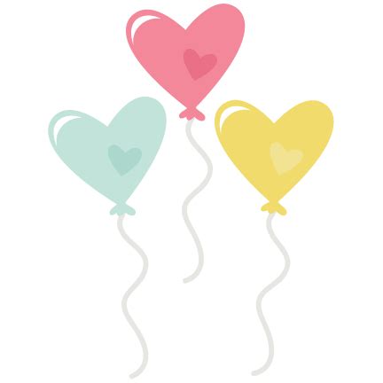 Heart Balloons SVG files for scrapbooking cardmaking heart svg files balloon svg files free svgs