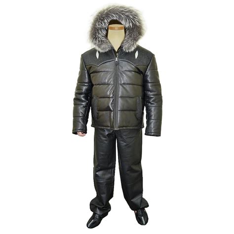 G-Gator Genuine Stingray / Leather Motorcycle Puffer Jacket With ...