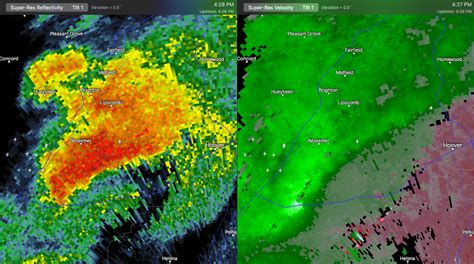 Pretty Intense Storm Approaching Hoover And Vestavia Hills : The Alabama Weather Blog