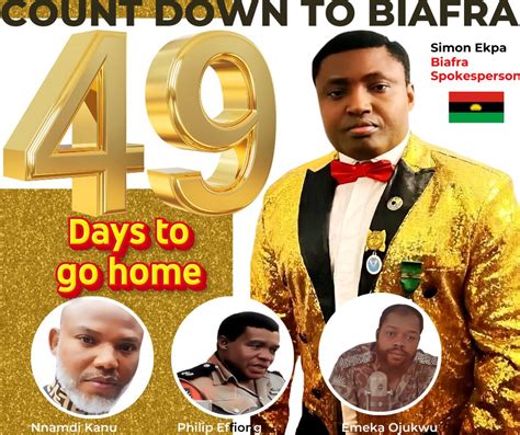 Simon Ekpa on Twitter: "49days to Biafra & your tanks can’t stop Biafra ...