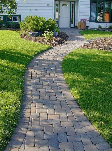 01 stunning front yard path & walkway ideas - Structhome.com | Stone garden paths, Pathway ...